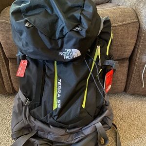 The North Face hiking backpack
